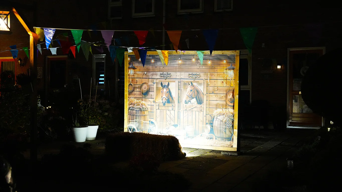 Romantisch Elim in de donkere avond