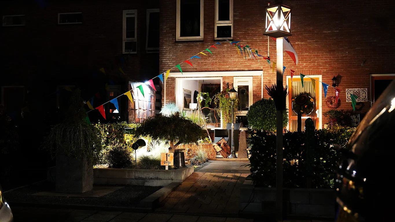 Romantisch Elim in de donkere avond