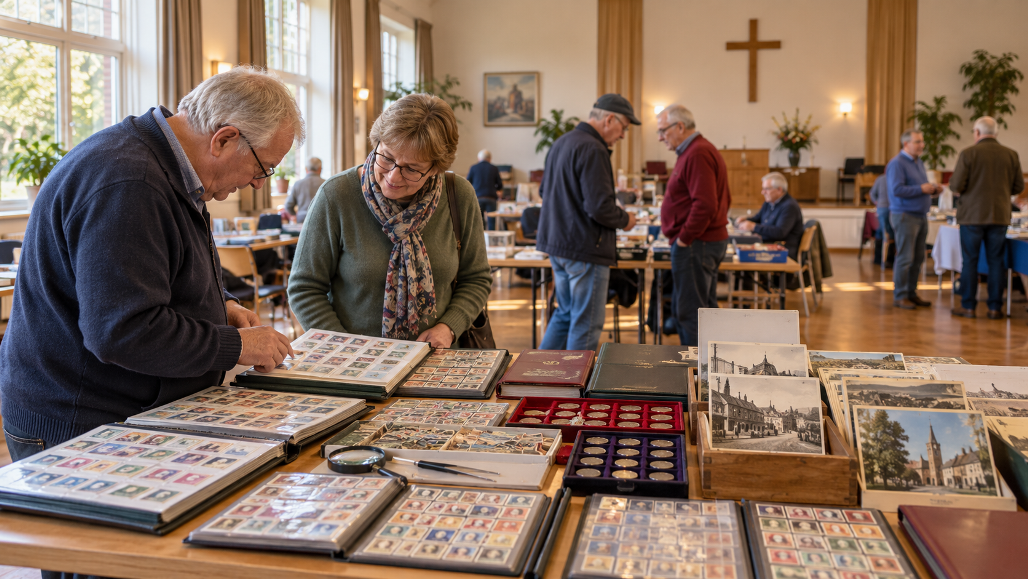 Postzegelbeurs en veiling in Hoogeveen